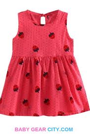 Baby Girl Summer Sleeveless Cotton Dress Baby Gear City Princess Dress Kids Dresses Kids Girl Kids Dress