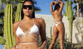 She has not been previously engaged. Basketball Star Liz Cambage Showcases Her 6 8 Frame In A Skimpy Bikini Daily Mail Online