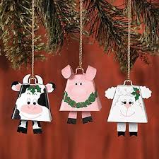 Cowbell Farm Animal Ornaments Farm Christmas Decorations Diy Christmas Ornaments Christmas Decorations
