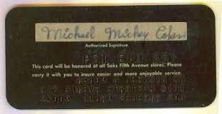 Did you receive a gift card for the holidays that you just won't use? Mickey Cohen Signed Saks Fifth Avenue Credit Card W Affidavits Ultra Rare Wow 1799812375