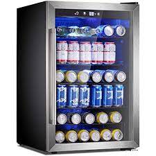 Barbecue, outdoor refrigerators, outdoor bars, patio heaters. Buy Antarctic Star Beverage Refrigerator Cooler 145 Can Mini Fridge Glass Door For Soda Beer Or Wine Small Drink Dispenser Clear Front For Home Office Or Bar Black 4 4cu Ft Online In Germany