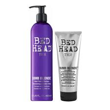 We found the best products for blonde hair on amazon to fight brassiness. Tigi Bed Head Dumb Blonde Violet Toning Shampoo 400ml Conditioner 200ml For Blonde Hair Hair Gallery