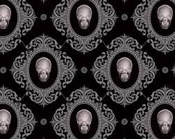 Find many great new & used options and get the best deals for debona muerte floral glitter skull flower pattern leaf pink wallpaper 8995 at the best online prices at ebay! 69 Gothic Skulls Wallpaper On Wallpapersafari