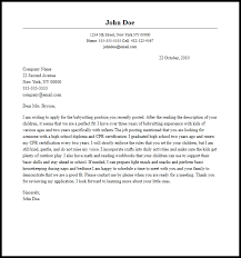 Professional Babysitting Cover Letter Sample Writing Guide Resume Now
