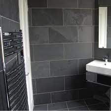 Brazilian Black Montauk Black Cleft Slate Tile 12 X12 Black Slate Tiles Slate Bathroom Tile Slate Tile