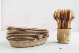 Eco Fully Biodegradable Tableware Made Of Pure Wheat Bran Biodegradable Products Edible