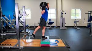 Start off by standing on the ground with one foot now step up with the foot on top of the box, as your other foot passes over the box, bring your. Barbell Step Ups Video Exercise Guide Tips