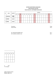 Insentif untuk 1 hok pekerja. Daftar Hadir Tukang Dan Pekerja