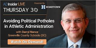 EP 104: Avoiding Political Potholes in Athletic Administration with Darryl  Nance