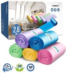 Convenient drawstring handles for easy lifting. Small Trash Bags 2 6 Gallon Garbage Bags Forid Bathroom Trash Can Liners For Bedroom Home Kitchen 150 Counts Bathroom Trash Can Garbage Bags Amazing Bathrooms