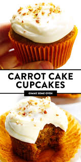 Carrot Cake Cupcakes Gimme Some Oven Recipe In 2020 Cupcake Recipes Carrot Cake Cupcakes Dessert Recipes Easy