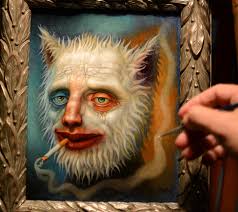 Finishing touches. Benefit auction for Mutt Mutt Engine is live now,  featuring work by me, Travis Louis, Daniel Martin Diaz, Lori Field,  Flannery Grace, Stephanie Lake and more. Crazy low starting bids.