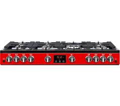 Ranges combine a cooktop and oven into a single kitchen appliance. Buy Belling Kensington 100g Gas Range Cooker Red Chrome Free Delivery Currys