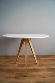 Table Quot Oak And White Circle 3 Quot Kitchen Table Round Table Scandinavian Style Circle Dining Table Scandinavian Table Diy Kitchen Table