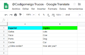 Trucos Hoja De Calculo Googletranslate Hojas De Calculo Trucos Calculadora