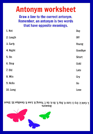 Antonym Worksheet Antonyms Worksheet Kindergarten Worksheets Kindergarten Worksheets Printable