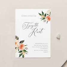 Elegant Floral Wedding Invite In Coral By Make Me Digital Https Etsy Me 2tll9f Coral Wedding Invitations Floral Wedding Invitations Peach Wedding Invitations