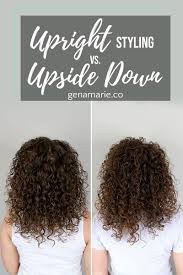 You can kiss it and hug it and load it with all the best creams, gels, and conditioners curls with low porosity require lightweight products and heat treatments to look their best, while curls with high porosity need butters, oils, and proteins. Upright Styling Routine Vs Upside Down Styling Curly Hair Gena Marie