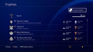 Skyrim mods and trophies (self.ps4). The Elder Scrolls V Skyrim Platinum 15 Got Skyrim Platinum Last Year On Ps4 But It Took Me Almost Eight Years To Finish This Bad Boi On Ps3 Trophies