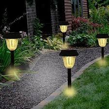 30 Diy Lighting Ideas At Night Yard Landscape With Outdoor Lights Gowritter Solar Lights Garden Solar Landscape Lighting Outdoor Path Lighting