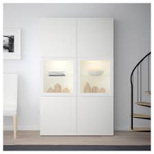 Besta Vitrine Weiss Vassviken Klarglas Weiss Vitrine Weiss Ikea Schrankwand Vitrine