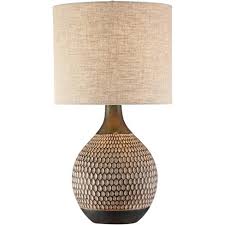 Versatile bedroom floor lamps are another great way to brighten up your. 360 Lighting Mid Century Modern Accent Table Lamp Brown Ceramic Drum Shade Living Room Bedroom Bedside Nightstand Office Family Target
