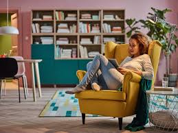 Unsere austauschbeine eignen sich perfekt für verschiedene ikea modelle. Strandmon Ohrensessel Skiftebo Gelb Ikea Deutschland