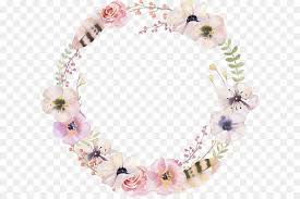Watercolor Flower Round Border Decorative Pattern Png Is About Is About Pink Petal Flower Hair Access Wreath Watercolor Watercolor Flowers Clip Art Pictures