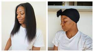 Wrap the hair around your head using a big paddle brush in a circular movement, use bobby pins to secure this hair in place if you so need. How To Wrap Natural Hair Keep It Straight Longer Natural Hair Youtube