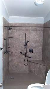 Search 40 el ojito, sonora, mexico kitchen and bathroom remodelers to find the best kitchen and bathroom remodeler for your project. Rebath 12 Slate Desert Stone Wall System With Custom Walk In Shower And Bench Seat Small Bathroom Remodel Designs Bathroom Model Bathroom Design Luxury