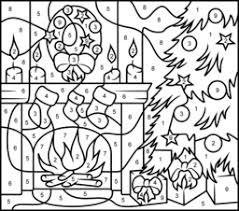 We have even more christmas color by number fun on our second page. Christmas Coloring Pages