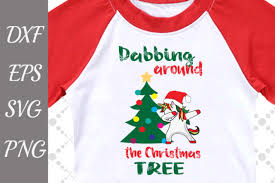 Download Dabbing Around The Christmas Tree Svg Dab Unicorn Svg Graphic By Prettydesignstudio Creative Fabrica SVG Cut Files