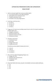 Tetesan air tersebut diakibatkan oleh kondensasi atau pengembunan karena pemakaian ac yang masalah teknis misalnya seperti ada kerusakan pada kompresor ac dan tekanan freon ac yang hal yang bocor di sini adalah gas freon (cloroflurocarbon) ac yang sangat berbahaya jika dihirup oleh. Latihan Soal Pemanasan Global Dan Lapisan Bumi Worksheet
