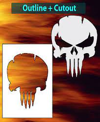 Fast shipping and made in the usa! Punisher Skull Distressed Airbrush Stencil Multi Layer Template Ebay