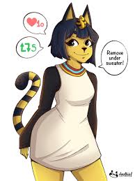 sithena, animal crossing, ankha (animal crossing), villager (animal crossing),  animal - Anime R34