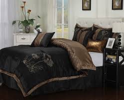 Black And Gold Bed In A Bag Camden 7 Piece Black Gold Comforter Bedding Bedroom Set Bed In A Bag Luxortreasures Comforter Sets Gold Comforter Best Bedding Sets