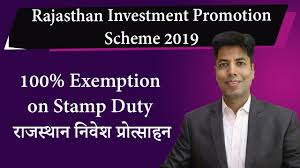 Some acts are exempt from stamp duty, namely as mentioned below; Rajasthan Investment Promotion Scheme 2019 100 Exemption On Stamp Duty à¤° à¤œà¤¸ à¤¥ à¤¨ à¤¨ à¤µ à¤¶ à¤ª à¤° à¤¤ à¤¸ à¤¹à¤¨ Youtube