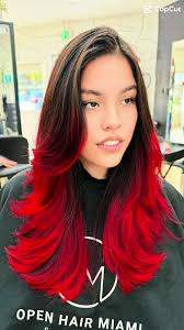 Degradado Rojo Cabello
