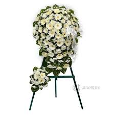 Morning flower theme (samsung alarm) (swonn). Funeral Standing Wreath White Rose Wishque Sri Lanka S Premium Online Shop Send Gifts To Sri Lanka