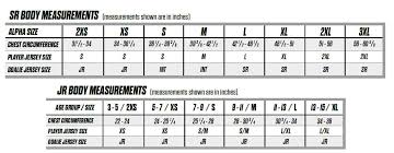 Ccm Hockey Jersey Sizing