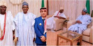 Buhari receives Ooni of Ife & Arab billionaire Zuhir Al-Natour in Aso Rock