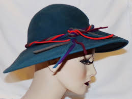 Hunter Green Floppy Hat Frank Olive Tally Ho Vtg 21" S Small