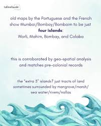 Mumbai was a city it was seven islands ...