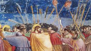 La tacita leggenda che figura sotto la scena del bacio di giuda è senza ilminimo dubbio: Giuda Secondo Giotto Arte Rai Cultura