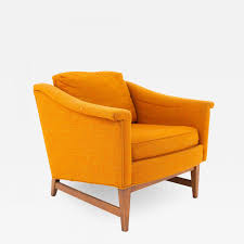 4.7 out of 5 stars. Selig Furniture Co Selig Signature Mid Century Walnut Orange Upholstered Lounge Chair