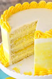 Easy Lemon Cake Recipe With Lemon Frosting Recipe Easy Lemon Cake Recipe Lemon Cake Recipe Lemon Cake Easy