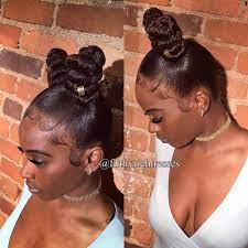 Spice Girl Buns By Filthy Rich Tresses Natural Hair Styles Afro Hairstyles Long Hair Styles
