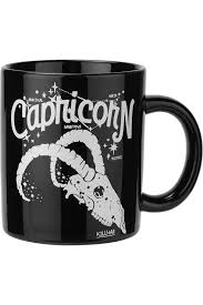 Capricorn Mug B Killstar Us Store Capricorn Born An Earth Sign The Capricorn Loves Family Is A Sucker For Traditions Mugs Capricorn Gag Gifts For Men