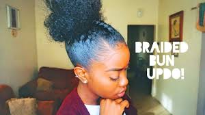 Beautiful updo hair pieces and buns for women, young ladies and teenagers are perfect for any formal affair. Natural Hair Braided Bun Updo Youtube