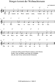 Der nikolaus kommt am 6. Morgen Kommt Der Weihnachtsmann Keyboard Pdf Noten Von Weihnachtslied In 50606 29
